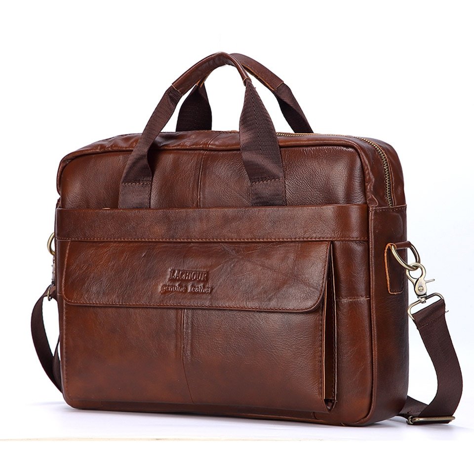 Men's Genuine Leather Handbag