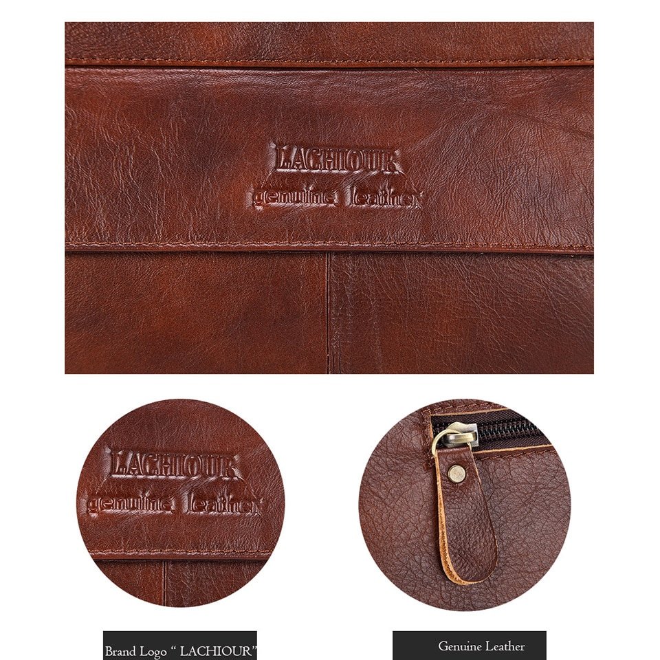 Men's Genuine Leather Handbag