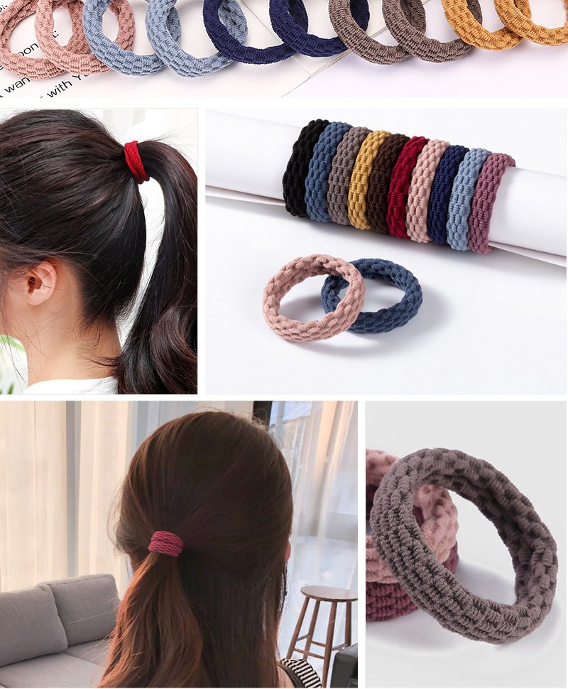 Women's Simple Basic Elastic Hair Bands 10 pcs Set Women's Simple Basic Elastic Hair Bands 10 pcs Set