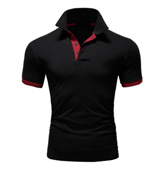 MRMT 2022 Brand New Men's T-shirt Lapel Casual Short-sleeved Stitching Men T-shirt for Male Solid Color Pullover Top Man T shirt