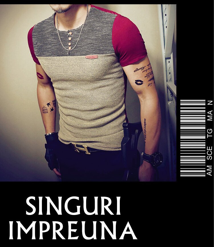 Summer Fashion Men's T Shirt Casual Patchwork Short Sleeve T Shirt Mens Clothing Trend Casual Slim Fit Hip-Hop Top Tees 5XL Summer Fashion Men's T Shirt Casual Patchwork Short Sleeve T Shirt Mens Clothing Trend Casual Slim Fit Hip-Hop Top Tees 5XL