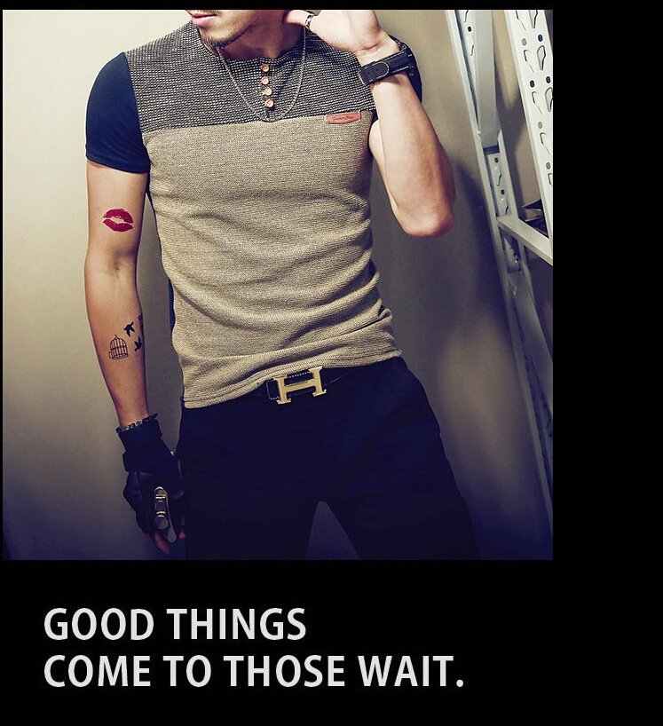 Summer Fashion Men's T Shirt Casual Patchwork Short Sleeve T Shirt Mens Clothing Trend Casual Slim Fit Hip-Hop Top Tees 5XL Summer Fashion Men's T Shirt Casual Patchwork Short Sleeve T Shirt Mens Clothing Trend Casual Slim Fit Hip-Hop Top Tees 5XL