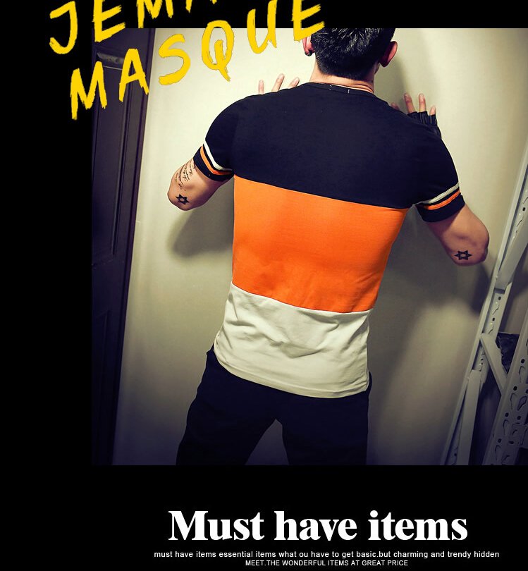 Summer Fashion Men's T Shirt Casual Patchwork Short Sleeve T Shirt Mens Clothing Trend Casual Slim Fit Hip-Hop Top Tees 5XL Summer Fashion Men's T Shirt Casual Patchwork Short Sleeve T Shirt Mens Clothing Trend Casual Slim Fit Hip-Hop Top Tees 5XL