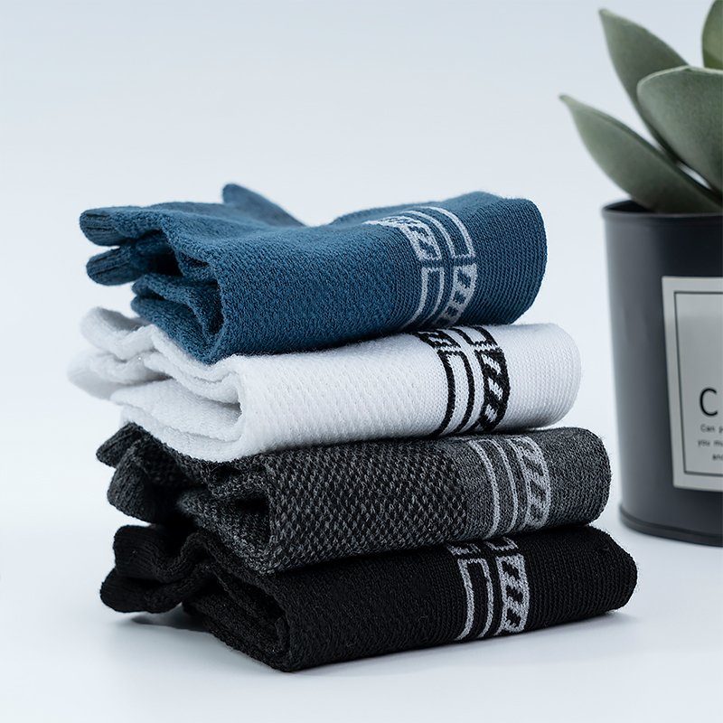 5 Pairs High Quality Men Ankle Socks Breathable Cotton Sports Socks Mesh Casual Athletic Summer Thin Cut Short Sokken Plus Size