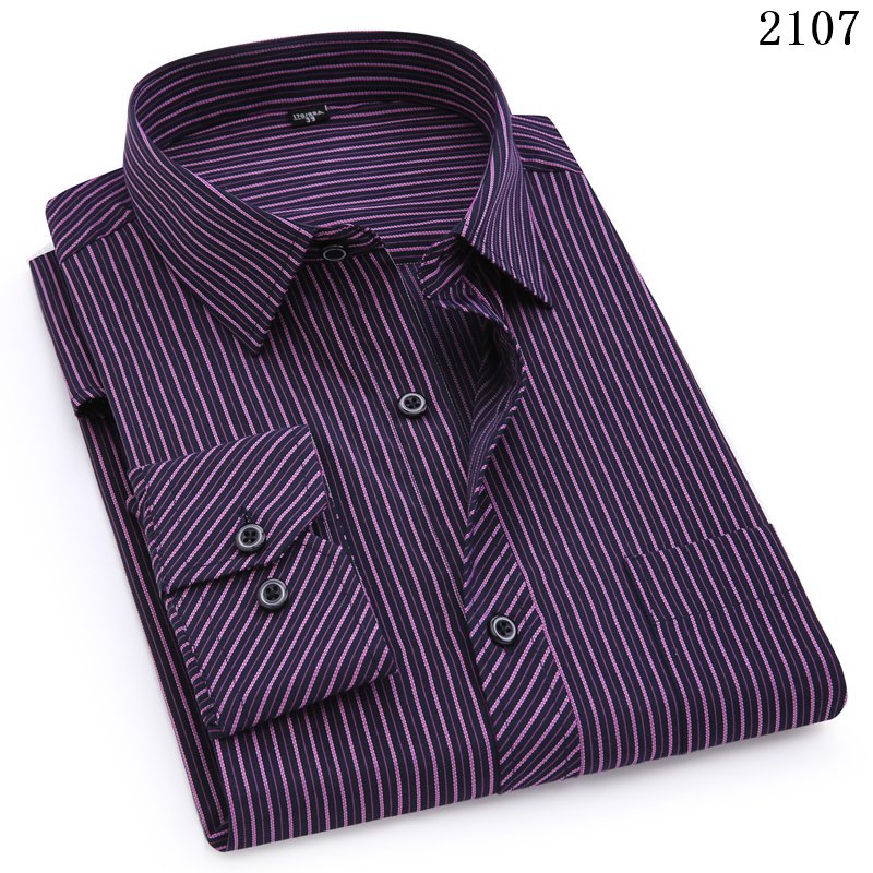 Plus Large Size 8XL 7XL 6XL 5XL 4XL Slim Fit Mens Business Casual Long Sleeved Shirt Classic Striped Male Social Dress Shirts Plus Large Size 8XL 7XL 6XL 5XL 4XL Slim Fit Mens Business Casual Long Sleeved Shirt Classic Striped Male Social Dress Shirts