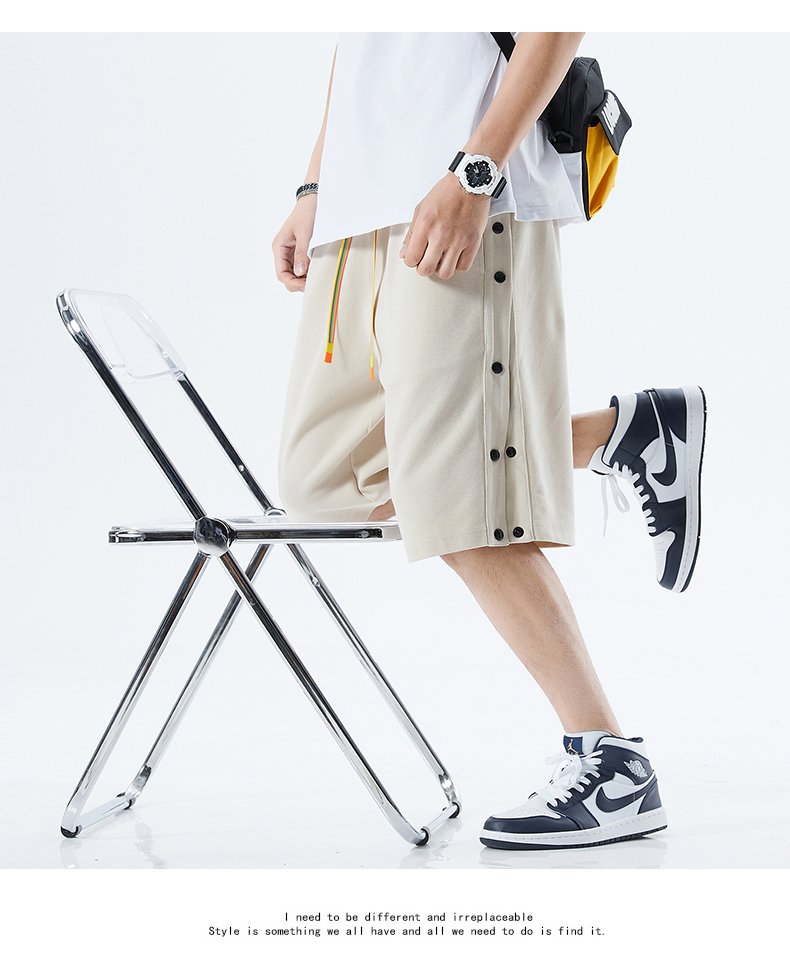 Men's Casual Cotton Button Shorts