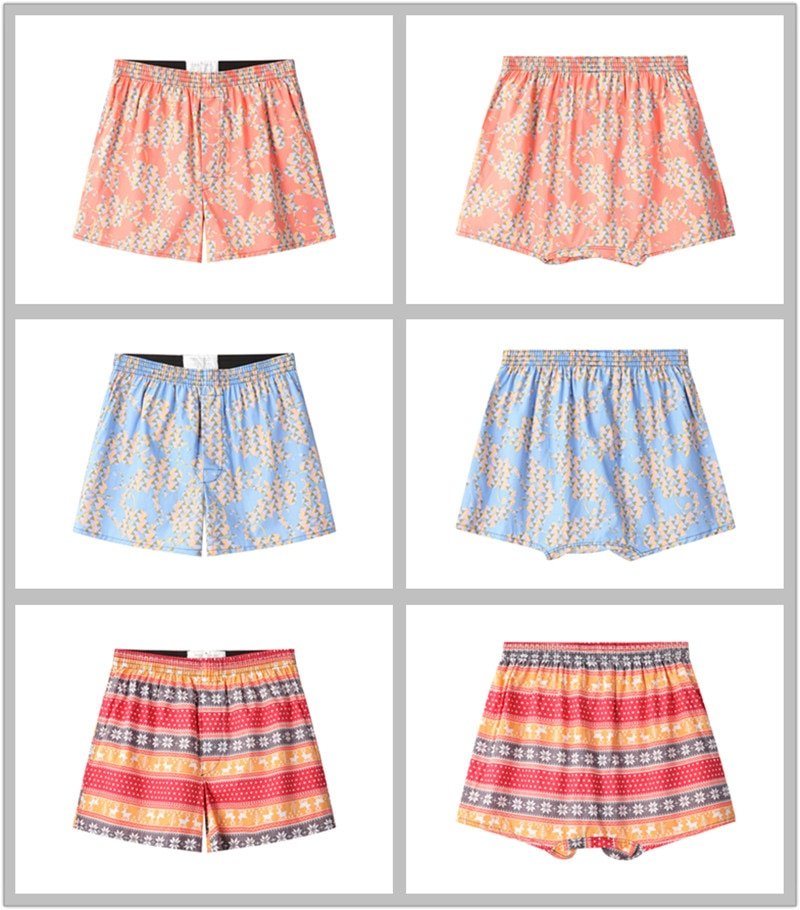 Men's Printed Underwear with Elastic Waistband Set 4 pcs Men's Printed Underwear with Elastic Waistband Set 4 pcs