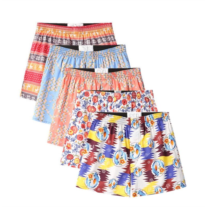 Men's Printed Underwear with Elastic Waistband Set 4 pcs Men's Printed Underwear with Elastic Waistband Set 4 pcs