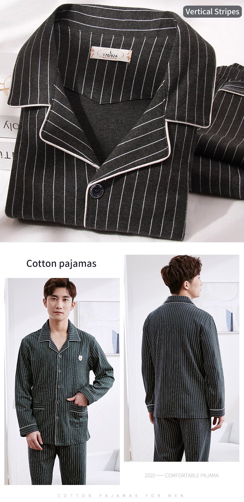 Men's Plaid Patterned Pajama Set Men's Plaid Patterned Pajama Set