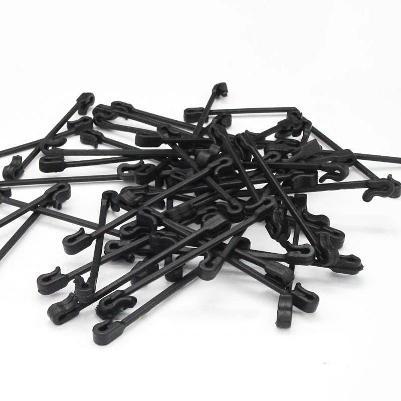 Set of Plant Support Clips in Black Color