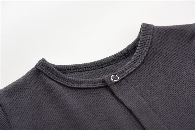 Solid Color Footed Sleep and Play Baby Bodysuit Solid Color Footed Sleep and Play Baby Bodysuit