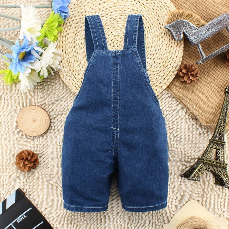 Baby Boy's Dog Style Denim Dungaree Baby Boy's Dog Style Denim Dungaree