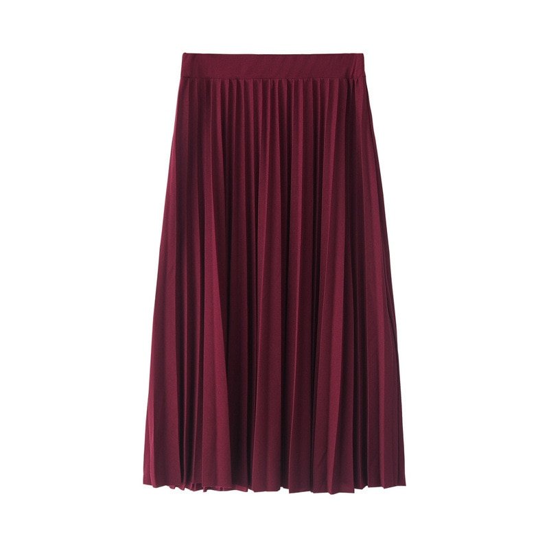 Women's High Waist Pleated Skirt Women's High Waist Pleated Skirt