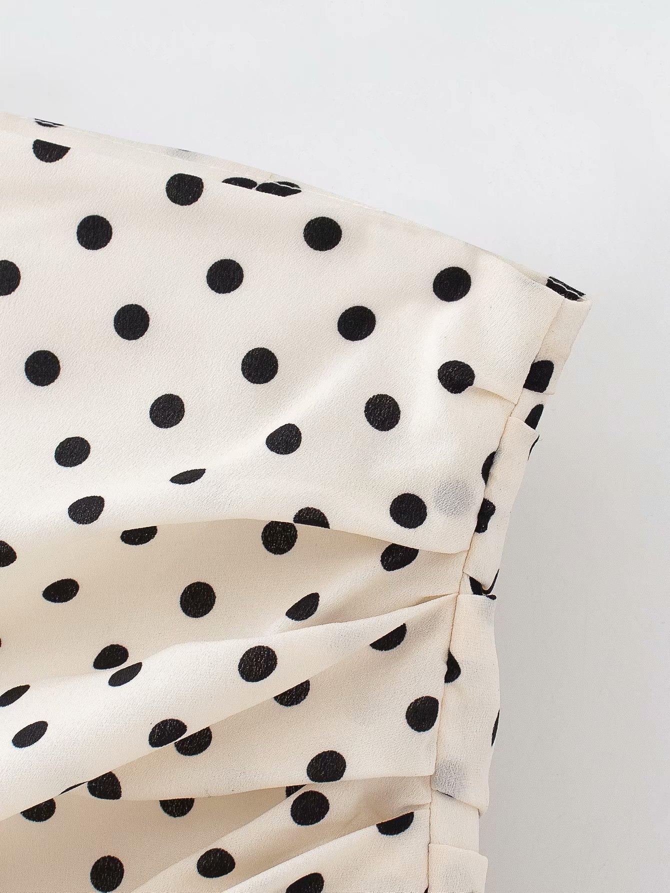 Asymmetric Polka Dot Printed Summer Skirt Asymmetric Polka Dot Printed Summer Skirt