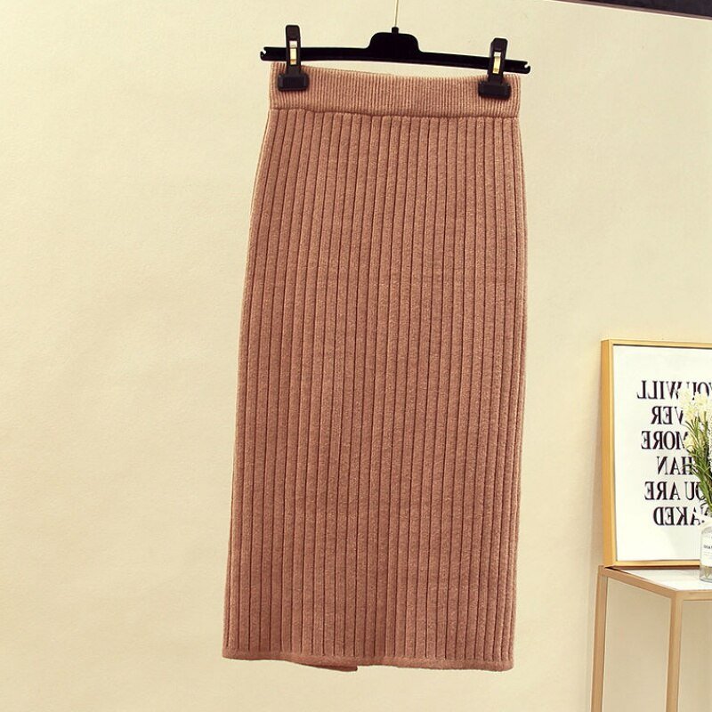 Women's Knitted Pencil Skirt