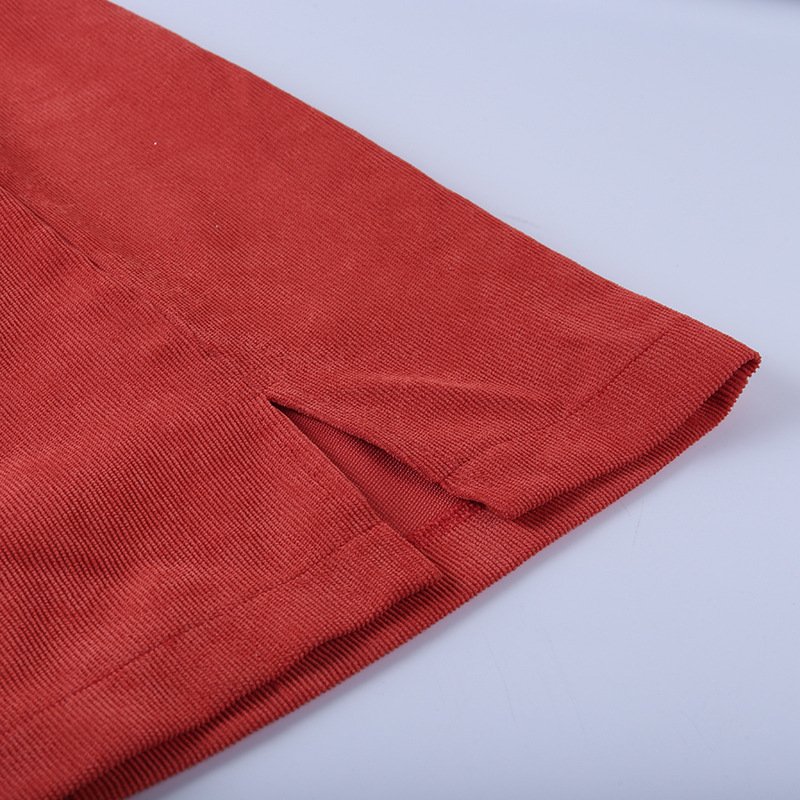 Solid Colored Women's Basic Slit Skirt Solid Colored Women's Basic Slit Skirt