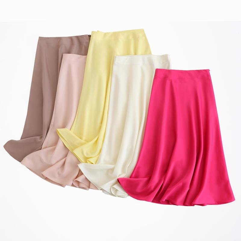 Women's Satin Midi Skirt Women's Satin Midi Skirt