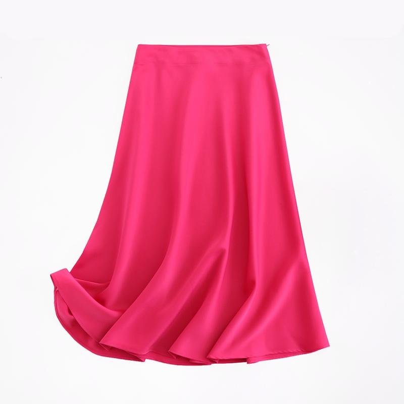 Women's Satin Midi Skirt Women's Satin Midi Skirt