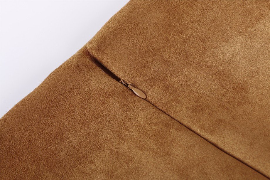 Women's High Waist Pencil Suede Skirt Women's High Waist Pencil Suede Skirt