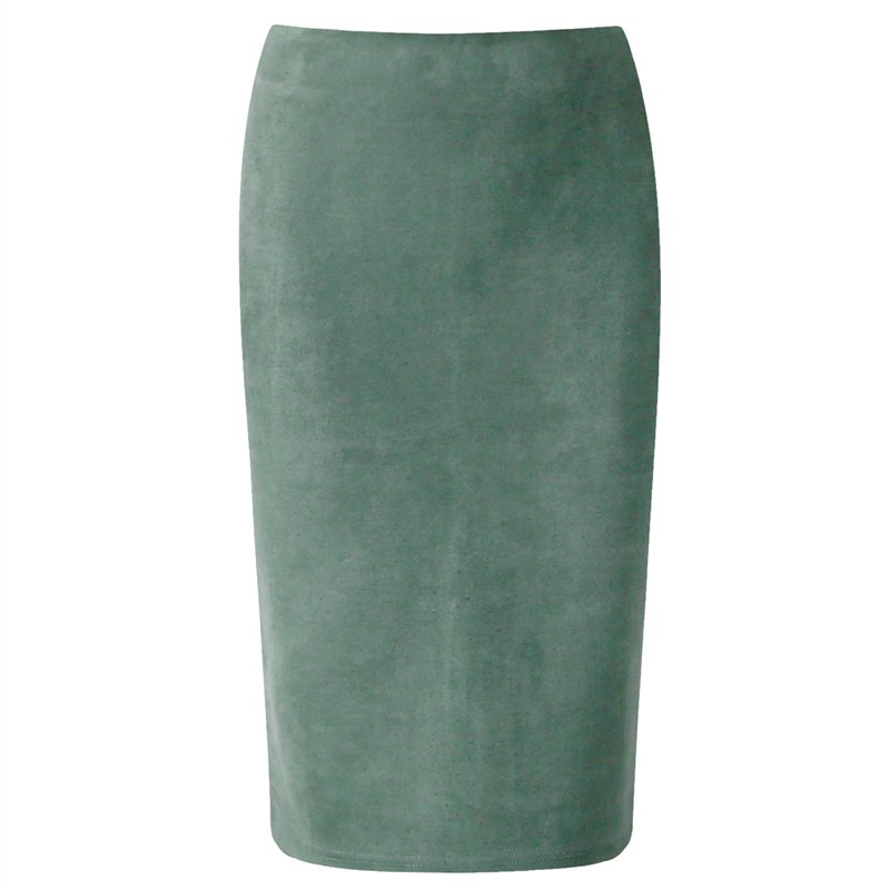 Women's High Waist Pencil Suede Skirt Women's High Waist Pencil Suede Skirt