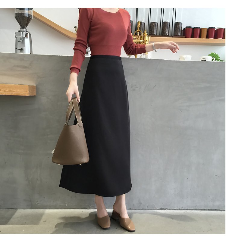 Women's Elegant Knee-Length Skirt Women's Elegant Knee-Length Skirt