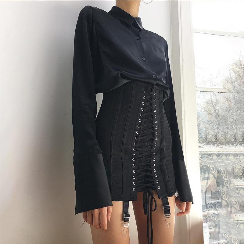 Women's Lace Up Mini Skirt Women's Lace Up Mini Skirt