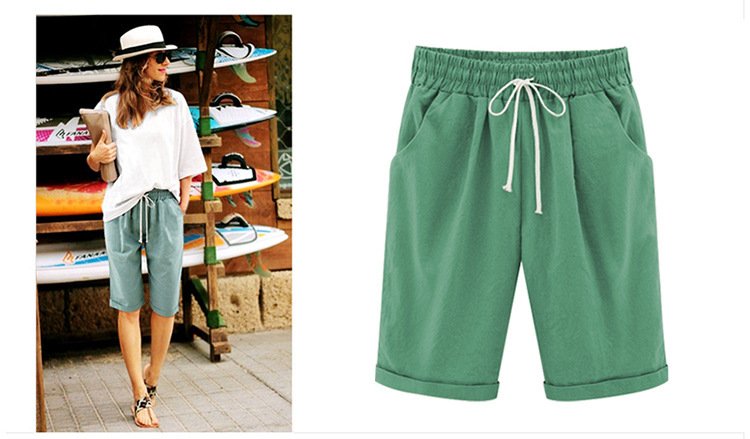 Women's Summer Shorts with Drawstring Women's Summer Shorts with Drawstring