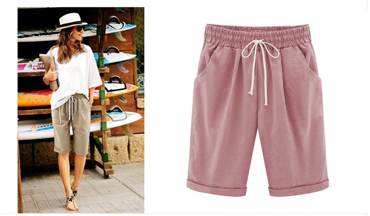 Women's Summer Shorts with Drawstring Women's Summer Shorts with Drawstring