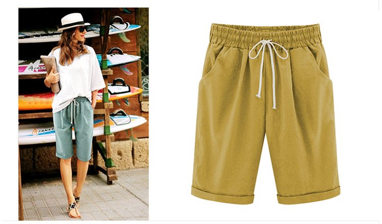 Women's Summer Shorts with Drawstring Women's Summer Shorts with Drawstring