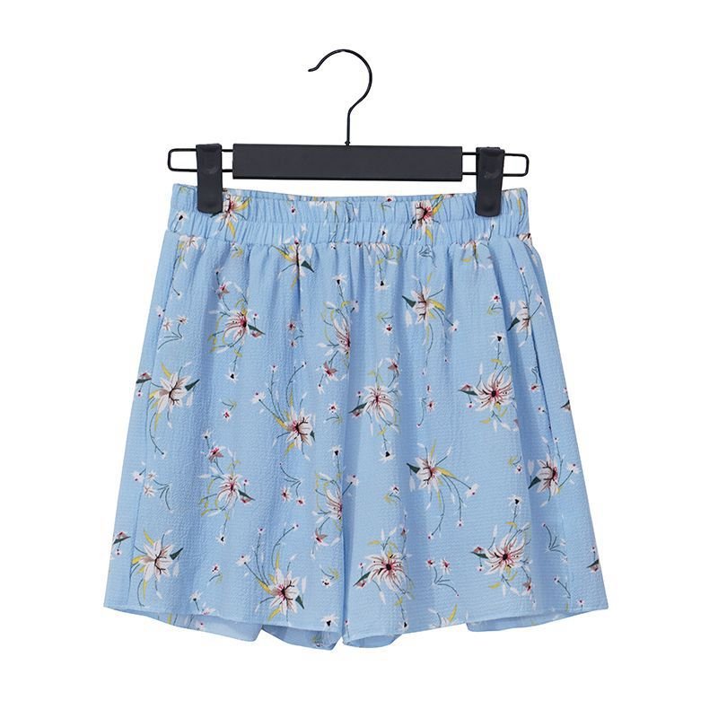 Women's Floral Prinr Chiffon Shorts Women's Floral Prinr Chiffon Shorts