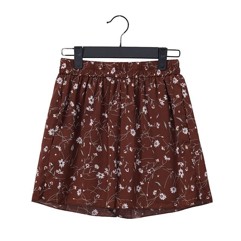 Women's Floral Prinr Chiffon Shorts Women's Floral Prinr Chiffon Shorts