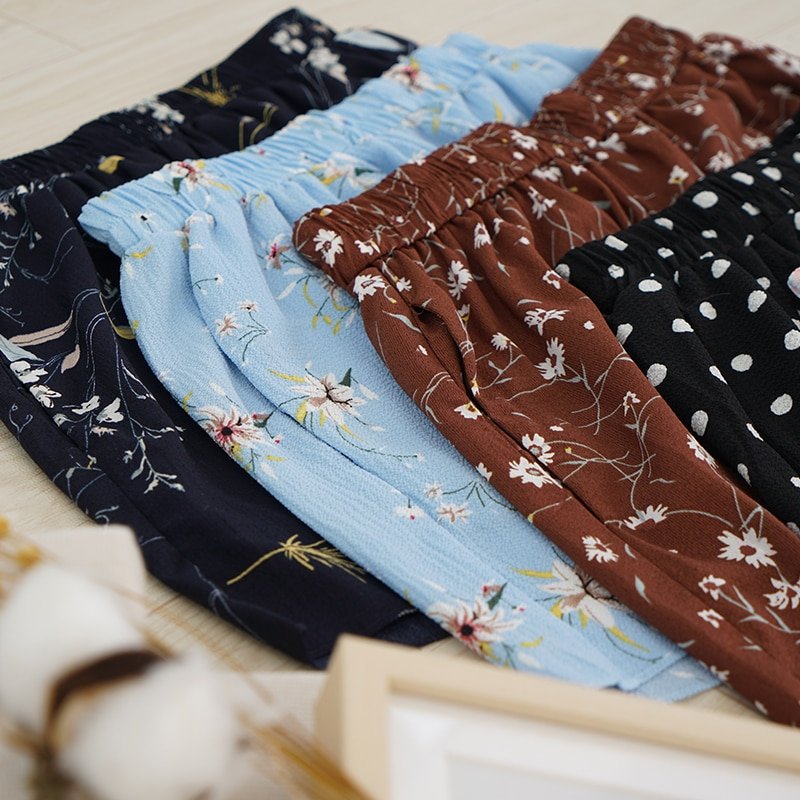 Women's Floral Prinr Chiffon Shorts Women's Floral Prinr Chiffon Shorts