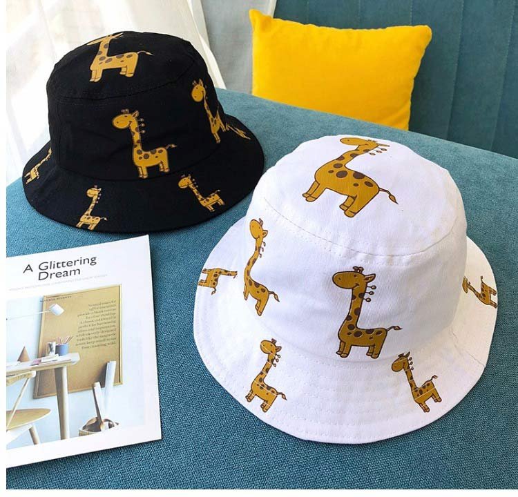 Cartoon Giraffe Printed Sun Hat for Kids Cartoon Giraffe Printed Sun Hat for Kids