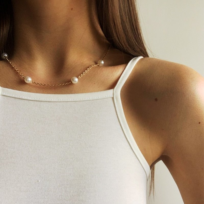 Multilayer Gold Color Coin Chain Necklace for Women Multilayer Gold Color Coin Chain Necklace for Women