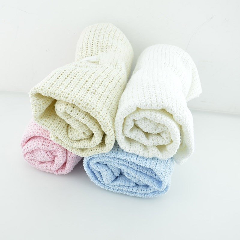 Super Soft Knitted Cotton Blanket for Babies